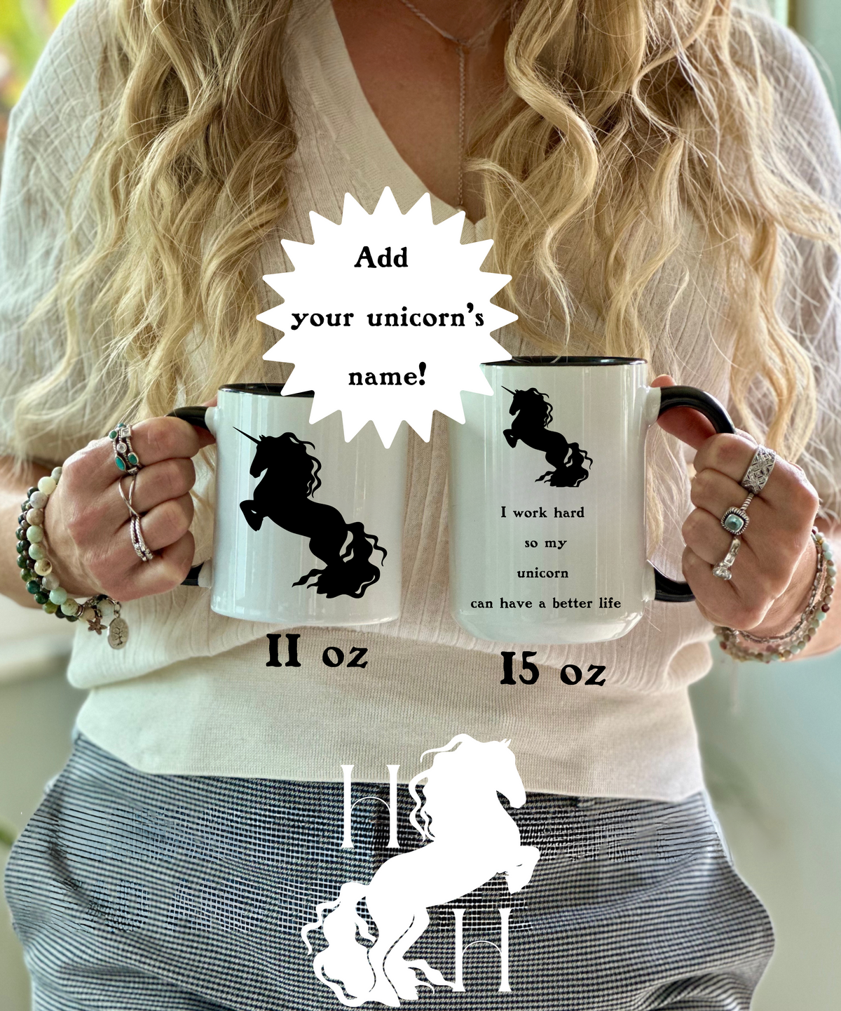 House of Hotse Mug: "I Work Hard So My Unicorn Can Have A Better Life"
