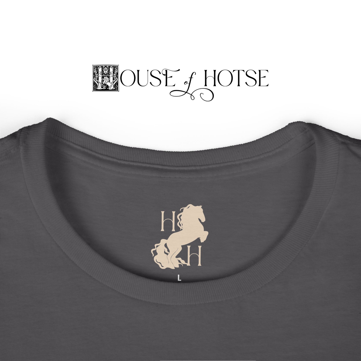 House of Hotse Friesian Horse Logo Tee